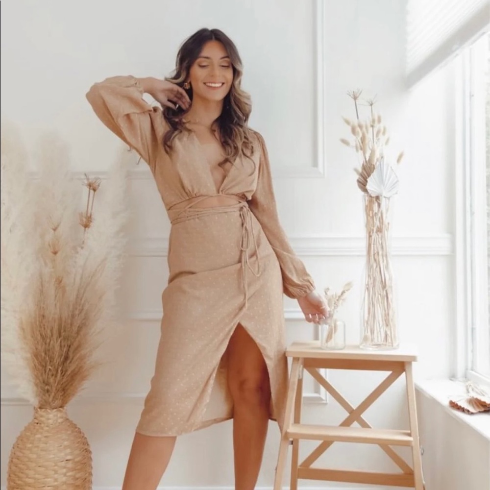Cut out midi dress